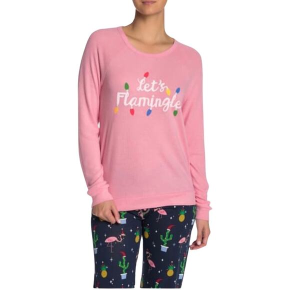 NWT PJ SALVAGE Let’s Flamingo Long Sleeve T-Shirt - Picture 1 of 5
